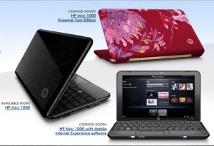 HP Mini 1000 netbooks