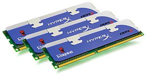 Kingston HyperX DDR3 2GHz triple channel memory