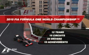 iPad F1 2010 Game 