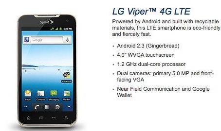 LG Viper and Samsung Galaxy Nexus SmartPhones Launched Via Sprint